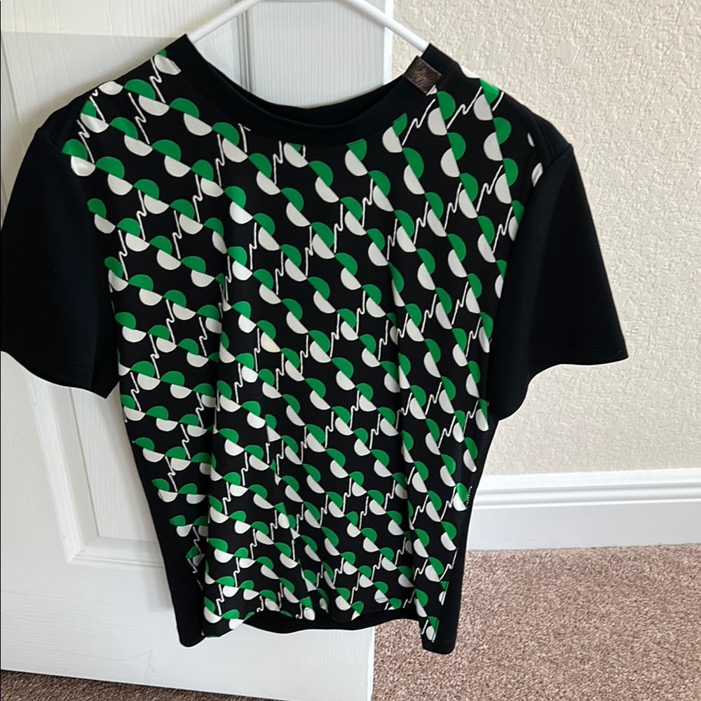 Louis Vuitton Black and Green Geometric T-Shirt
New with tags